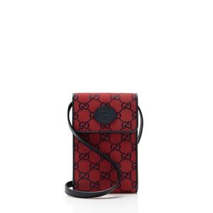 Gucci GG Canvas Interlocking G Flap Phone Crossbody